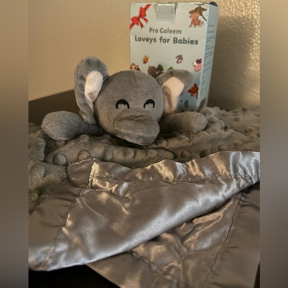 Pro Goleem Loveys for Babies Elephant Lovey | Security Blanket